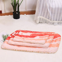 HKM-7145277 Soft and Warm Cotton Cat and Dog Sleeping Mat with Novel Food Shapes