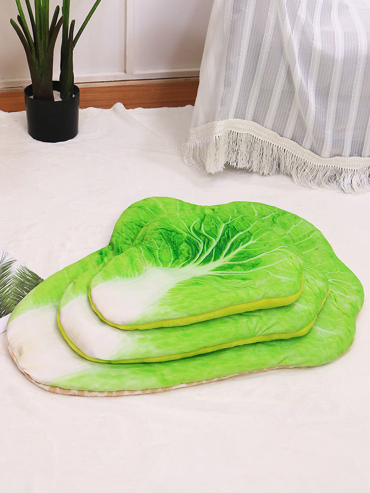 HKM-7145277 Soft and Warm Cotton Cat and Dog Sleeping Mat with Novel Food Shapes