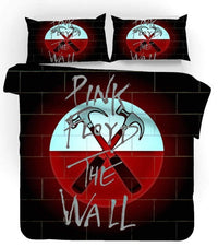 HKM-714771 Three-Piece Urban Stripe Cartoon Style Polyester Bedding Set