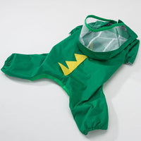 HKM-7148605 Autumn Raincoat for Small Dog Puppies in Yellow Bear, Green Dinosaur, and Red Bear Designs