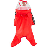 HKM-7148605 Autumn Raincoat for Small Dog Puppies in Yellow Bear, Green Dinosaur, and Red Bear Designs