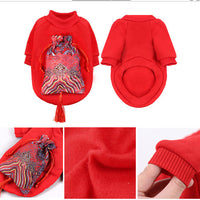 HKM-7149501 Peking Opera Inspired Hooded Pet Sweaters in Various Colors and Sizes