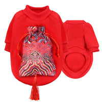 HKM-7149501 Peking Opera Inspired Hooded Pet Sweaters in Various Colors and Sizes