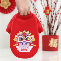 HKM-7149501 Peking Opera Inspired Hooded Pet Sweaters in Various Colors and Sizes