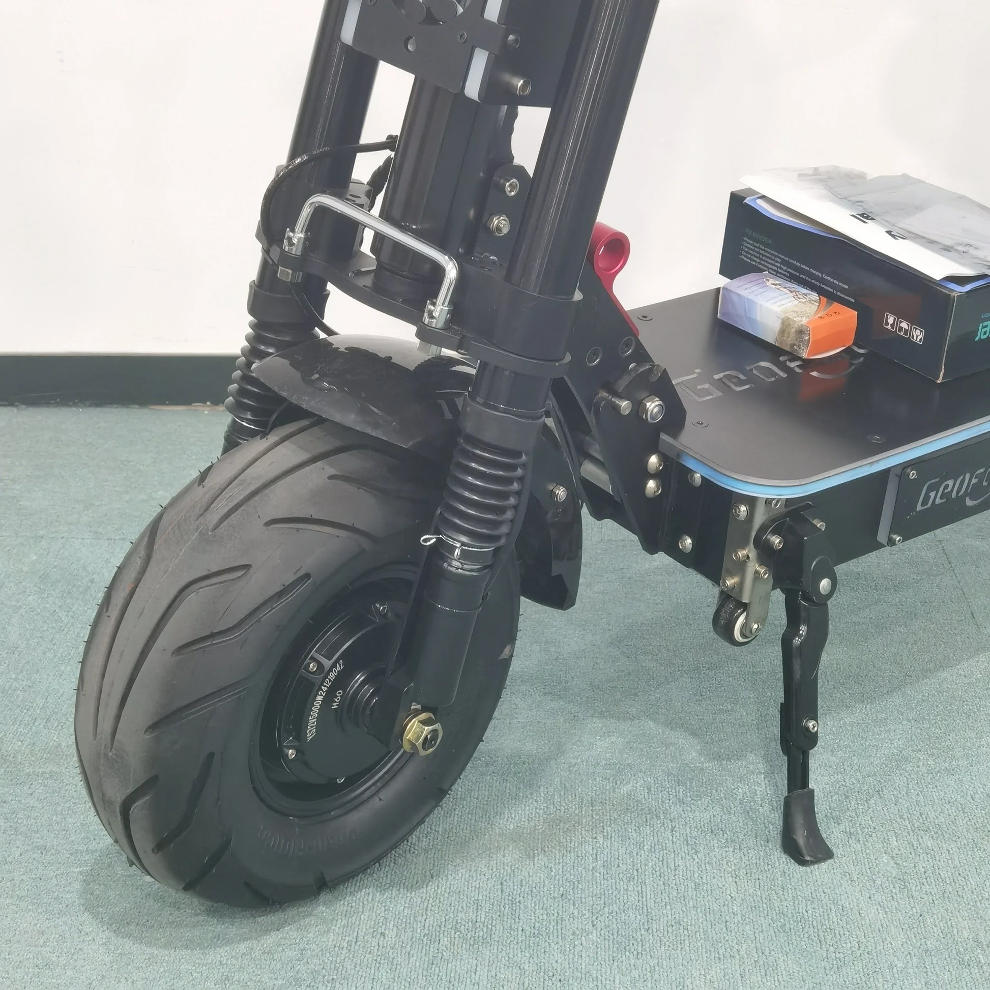 HKM-714963 Dual Motor Electric Scooter - 72V 10000W, 40Ah Battery, 120km Range, Waterproof with Colorful RGB Lights