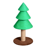 HKM-7149885 Christmas Tree Cat Scratcher Tower, 31.5in Indoor Cat Scratching Post with Soft Fleece Base and Sisal Rope