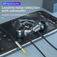 HKM-715091 Customized Wired Earphones with 3.5mm Connector - Gaming In-Ear Headphones and Handsfree Earbuds