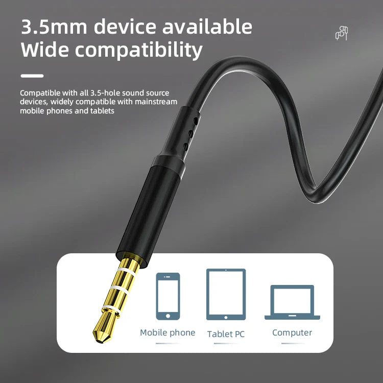 HKM-715091 Customized Wired Earphones with 3.5mm Connector - Gaming In-Ear Headphones and Handsfree Earbuds