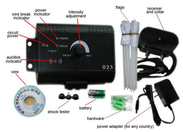 HKM-7152189 Intelligent Wireless Dog Trainer with Invisible Fence and Adjustable Stimulation