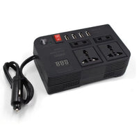 HKM-715347 300W Car Power Inverter with Dual Universal Sockets and USB Ports for Travel and Emergency Use