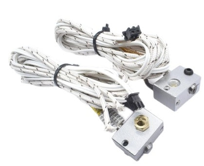 HKM-715475 High Temperature Heating Tube Kit for 3D Printers - Compatible with E3DV6, 12V/24V, 50W, NTC100K