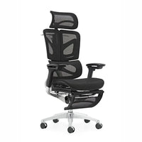 HKM-715539 Ergonomic Adjustable High Back Mesh Office Chair with Footrest and Lumbar Support