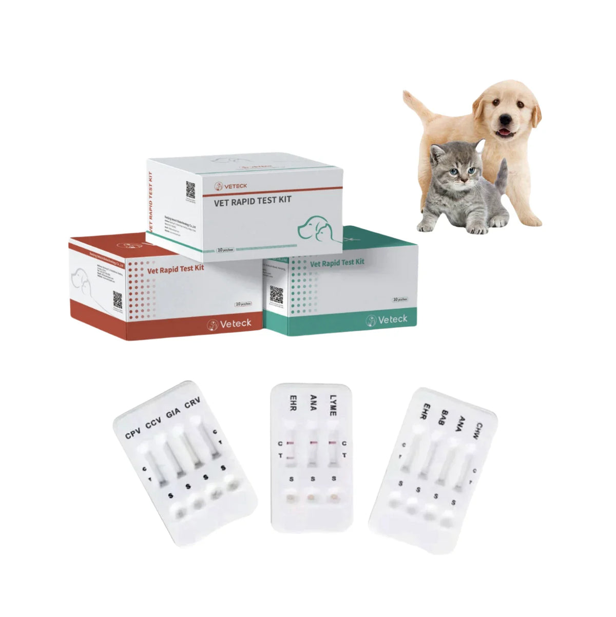 HKM-715603 Veterinary Diagnostic Kit for Rapid Testing of Ehrlichia, Anaplasma, and Babesia Canis in Dogs