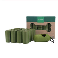 HKM-7156413 Pet Waste Disposal Bags - Biodegradable PE Bags, Compact Size for Easy Carrying, 6 Roll Pack