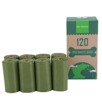 HKM-7156413 Pet Waste Disposal Bags - Biodegradable PE Bags, Compact Size for Easy Carrying, 6 Roll Pack
