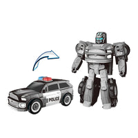 HKM-715731 Transformable DIY Building Block Toy Car for Kids - Self-Assembling Robot Vehicle, Ages 0-14+