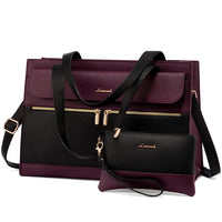 HKM-715795 Casual Tote Laptop Bags for Women - Set of 2, Large Capacity 15.6 Inch Handbags
