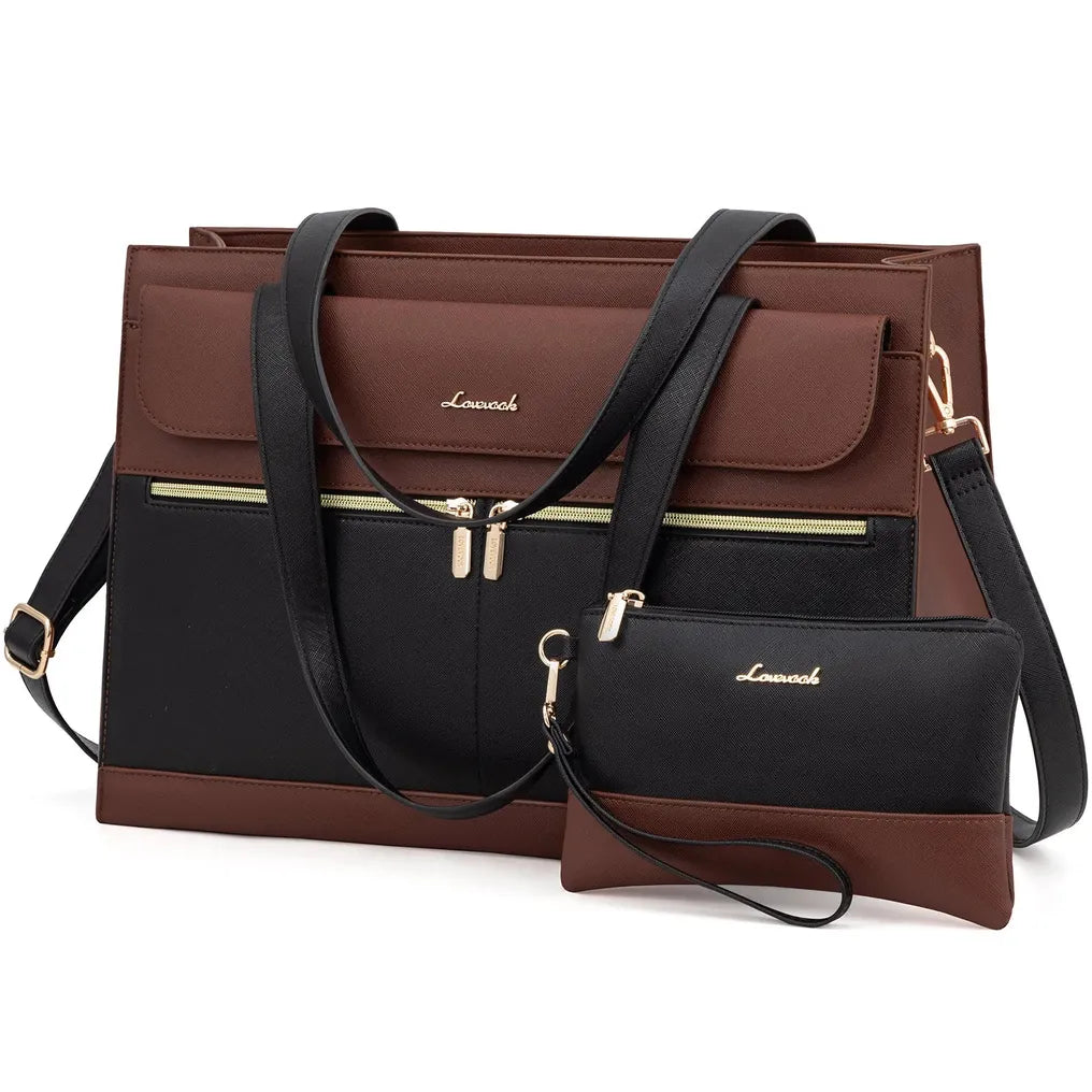 HKM-715795 Casual Tote Laptop Bags for Women - Set of 2, Large Capacity 15.6 Inch Handbags