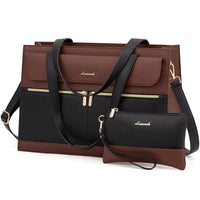 HKM-715795 Casual Tote Laptop Bags for Women - Set of 2, Large Capacity 15.6 Inch Handbags
