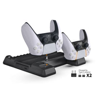 HKM-715795 PS5 Multi-Function Dock with Cooling Fan and Dual Controller Charger