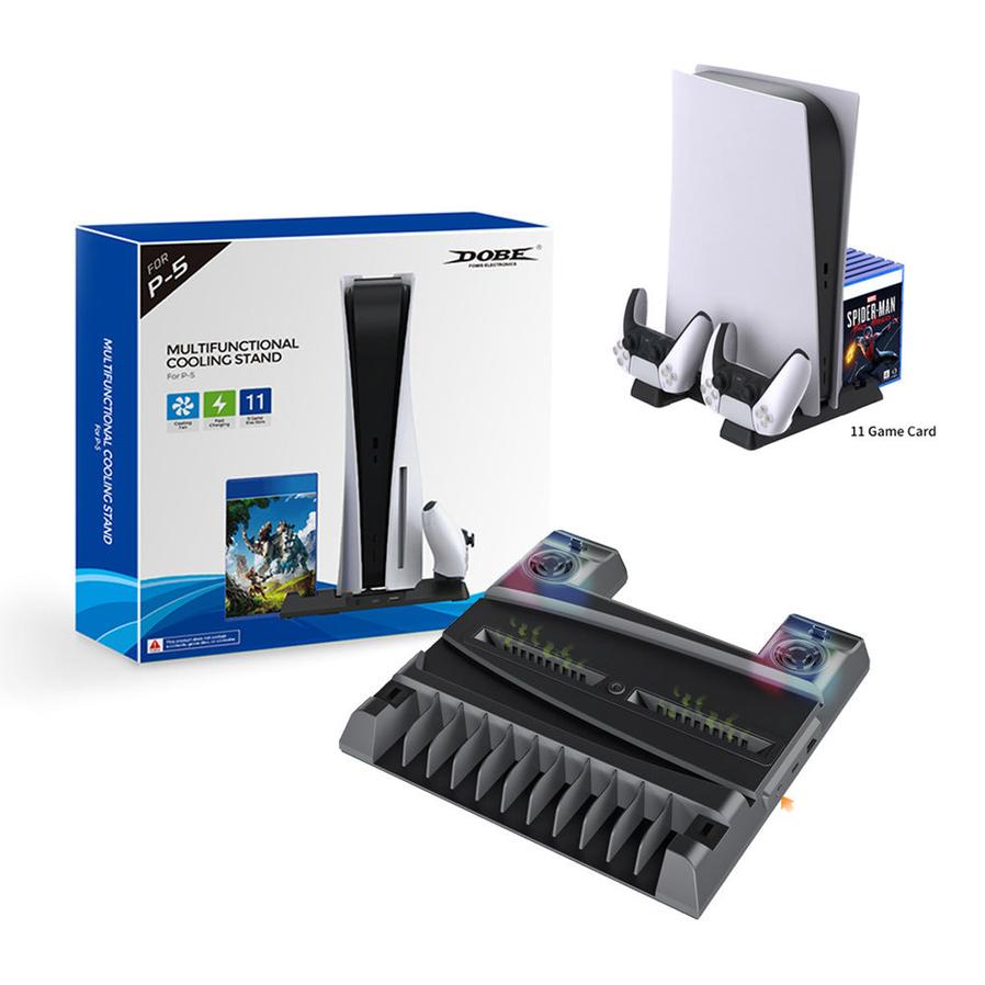 HKM-715795 PS5 Multi-Function Dock with Cooling Fan and Dual Controller Charger