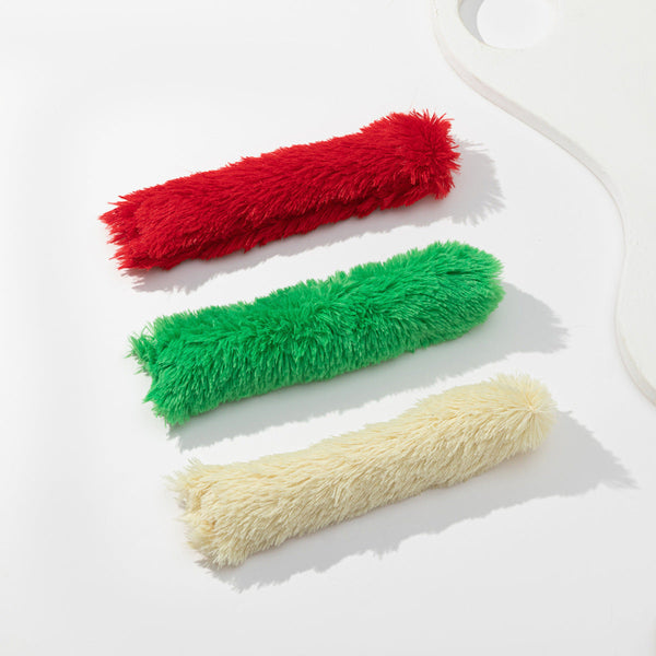 HKM-7158589 Catnip-Filled Plush Strip Pillow for Cats - Soft Fabric in Various Colors