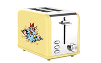 HKM-715987 Compact Stainless Steel 2 Slice Bread Toaster with Extra Wide Slots and Grill Function