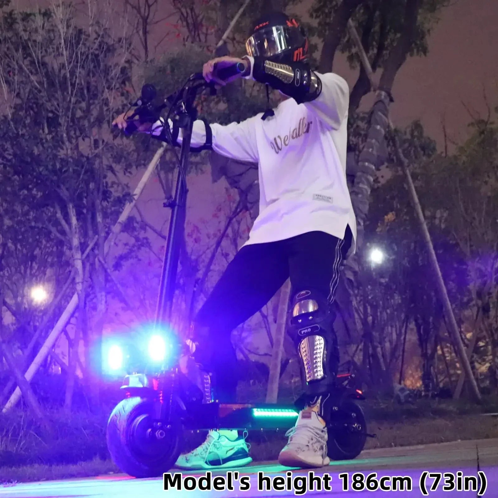 HKM-716115 Electric Scooter X500 with 2400W Dual Motors, 65km/h Max Speed, Full Suspension and Seat