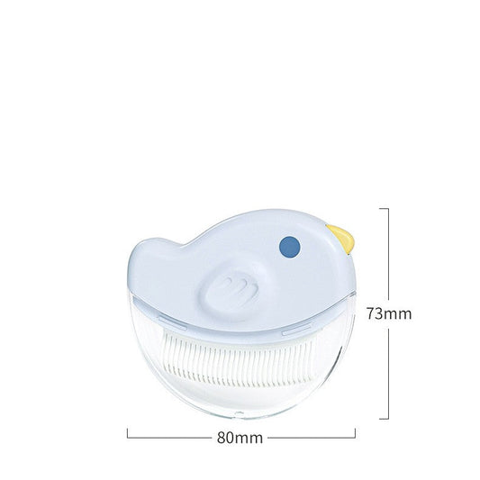 HKM-7161533 Dual Use Pet Comb for Cats - Sapphire Blue and Milky White, 8cm, Durable PC/ABS/POM Construction