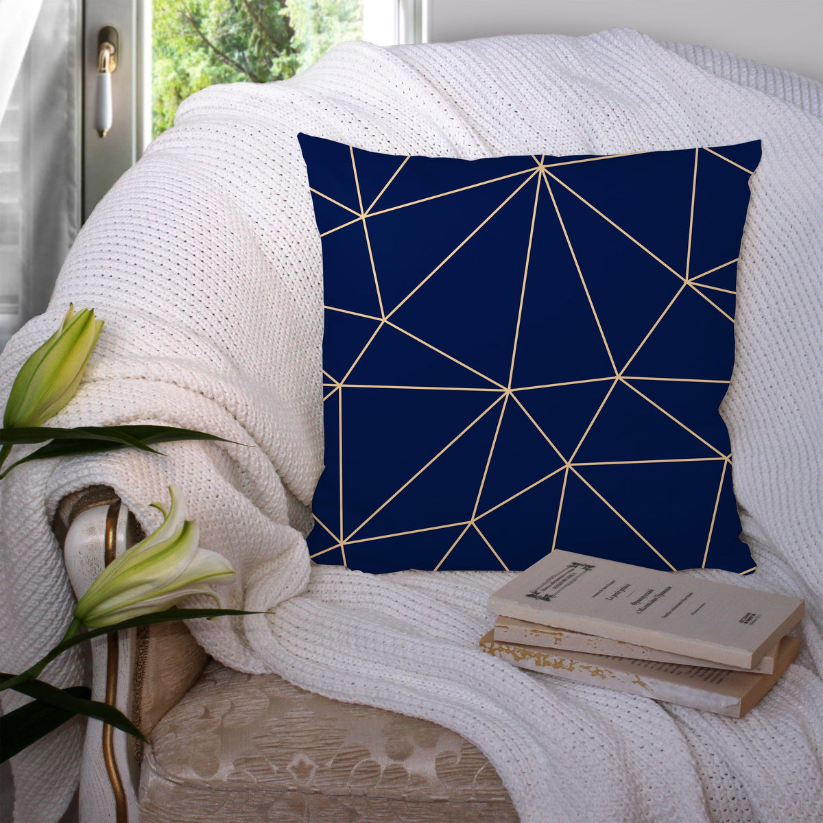 HKM-716307 Super Soft Printed Cushion Cover - Brushed Cloth & Imitation Linen, 45x45cm