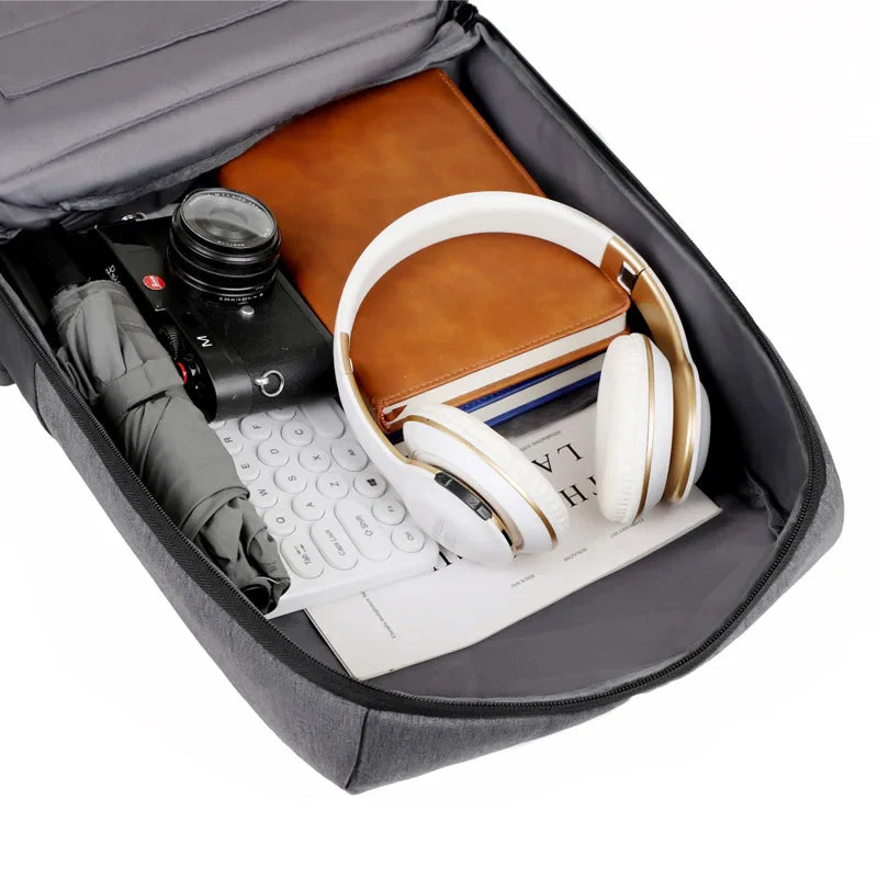HKM-716307 Versatile Large Capacity Laptop Backpack with USB Charging for Business, Travel, and Daily Use