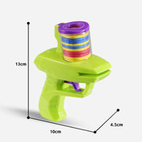 HKM-7163197 Interactive Cat Toy Launcher for Foam Discs - Durable Battery-Free Plastic for Endless Fun