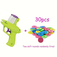 HKM-7163197 Interactive Cat Toy Launcher for Foam Discs - Durable Battery-Free Plastic for Endless Fun