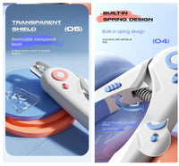 HKM-7163709 LED Light Cat Nail Clippers with Precision Stainless Steel Blade and Hidden Nail File
