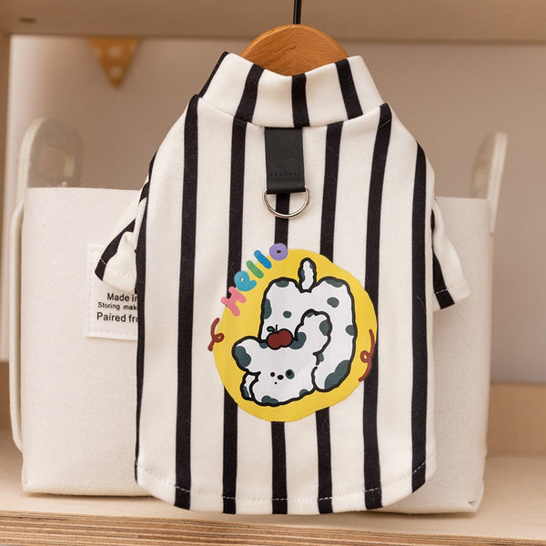 HKM-7164477 Cozy Cartoon Bear Hoodie for Small to Medium Dogs and Cats - Perfect for Fall and Winter