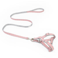 HKM-7164989 Adjustable Traction Rope Harness for Walking Dogs - Cotton and Nylon, Multiple Colors Available