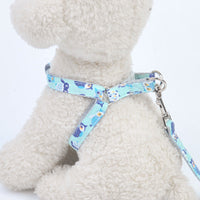 HKM-7164989 Adjustable Traction Rope Harness for Walking Dogs - Cotton and Nylon, Multiple Colors Available