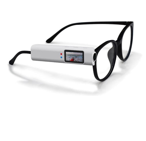 HKM-716499 Clip-On FPV Glasses Camera with 2.7K HD Recording, 0.96” Display, and USB Type-C Charging