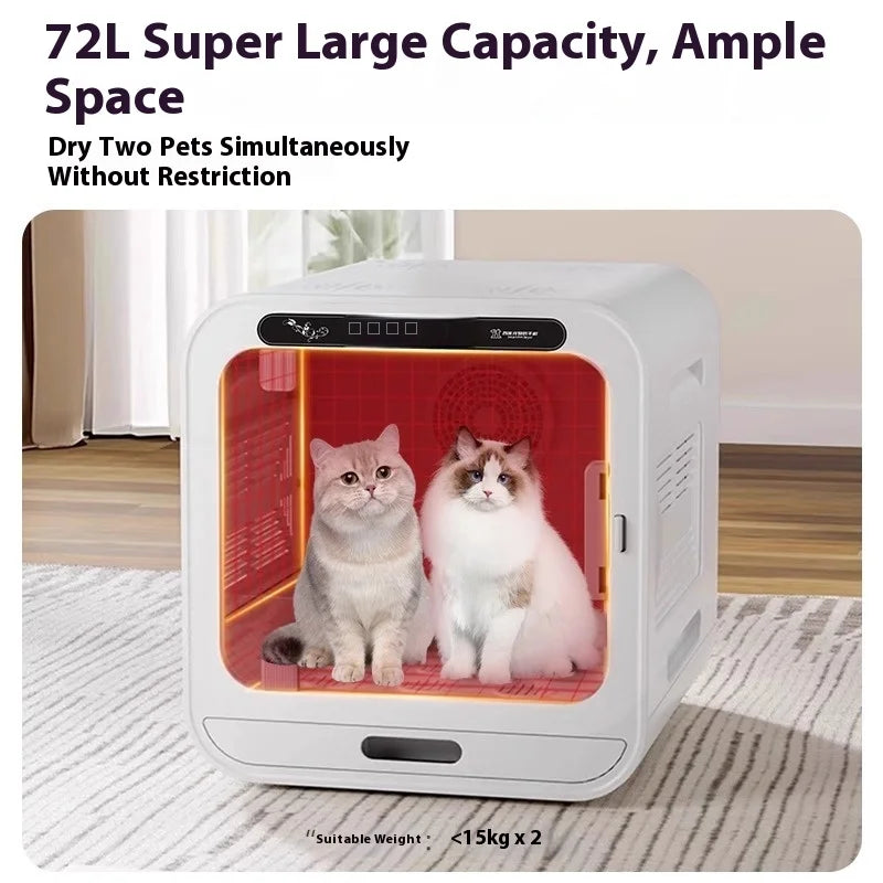 HKM-716499 Intelligent Pet Drying Box for Dogs and Cats - Automatic Silent Speed Dryer, Eco-friendly Design for Indoor and Outdoor Use