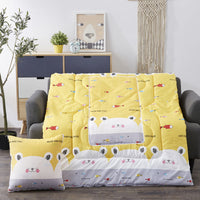 HKM-716563 Colorful Multifunctional Car Pillow and Quilt Set for Travel and Home Use