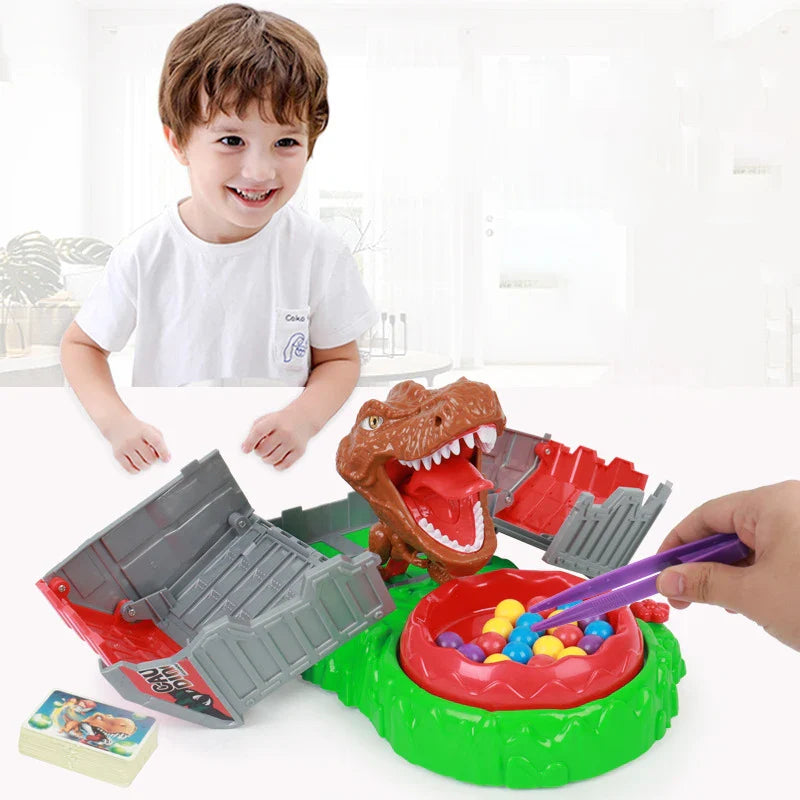HKM-716819 Caution Dinosaur Educational Game for Kids Ages 3+, Fun Board Game Set
