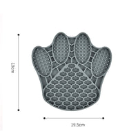 HKM-7169469 Silicone Dog Licking Mat - Claw-Shaped Slow Feed Pet Bowl for Dogs and Cats, Anti-Choke Design