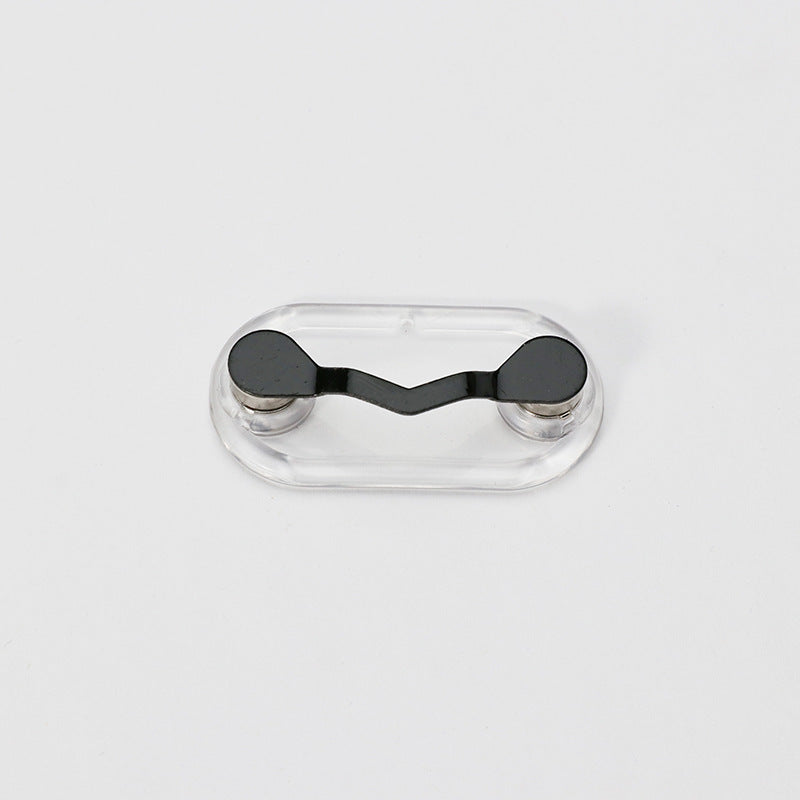 HKM-716947 Magnetic Glasses Holder in Black and Silver – Creative Travel Storage Solution
