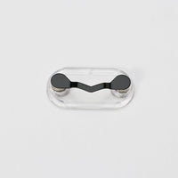 HKM-716947 Magnetic Glasses Holder in Black and Silver – Creative Travel Storage Solution