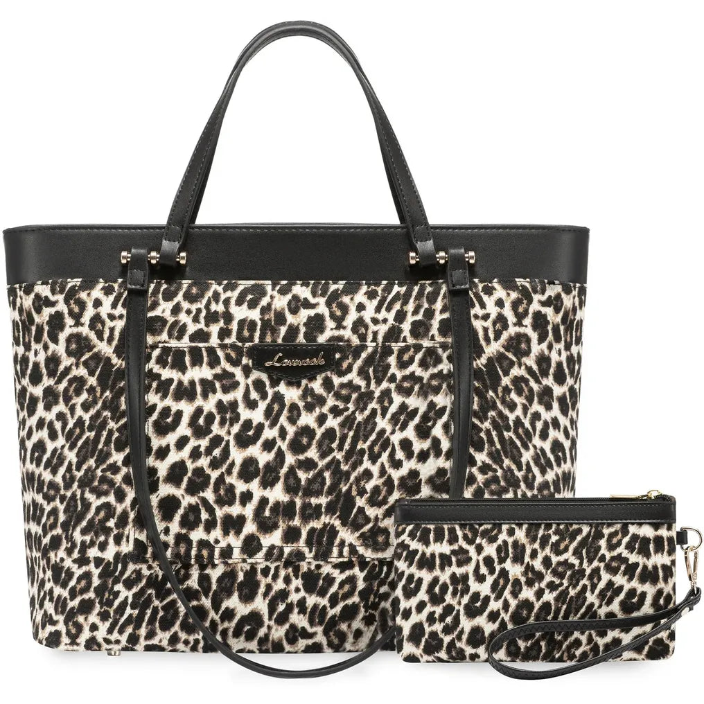 HKM-716947 Stylish Custom Tote Bag for Women with Dual Handles and Detachable Wristlet