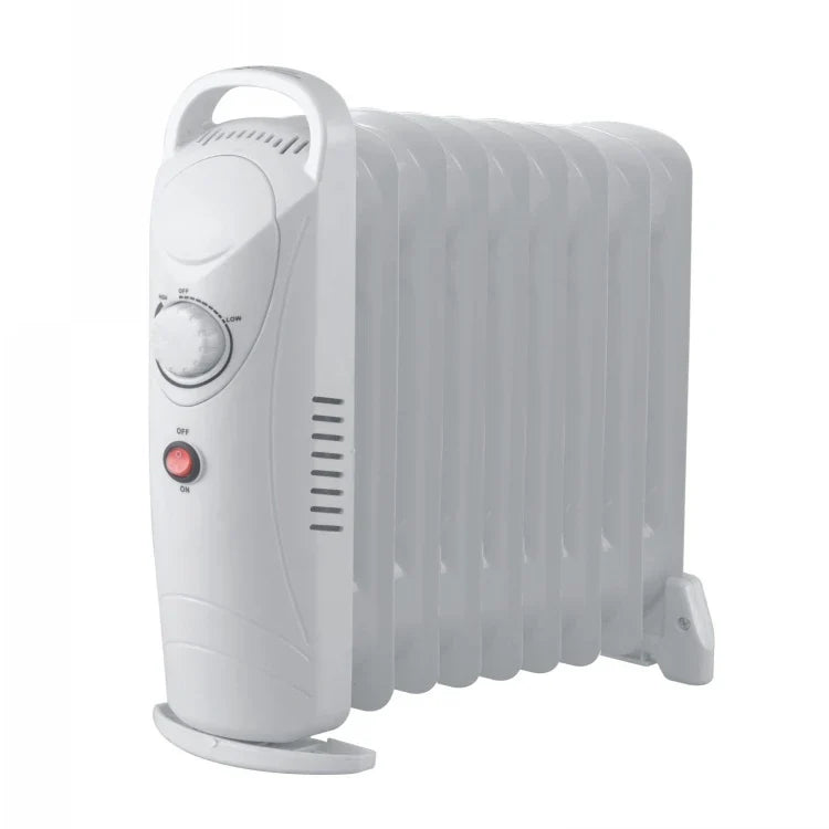 HKM-717011 Oil-Filled Radiator Heater with Adjustable Thermostat and Overheat Protection, 1500-2500W