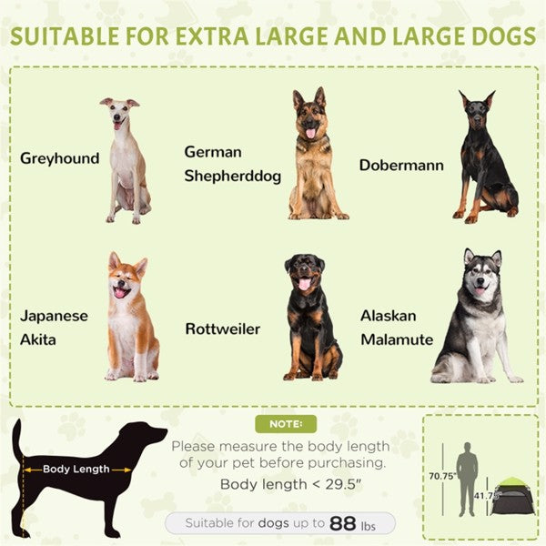 HKM-7170493 Pet Camping Tent with Sunburn Protection and Ventilation for Large Dogs