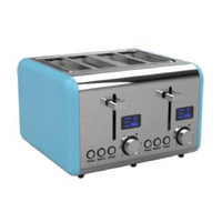 HKM-717139 4-Slice Electric Toaster with LED Countdown Display and Removable Crumb Tray