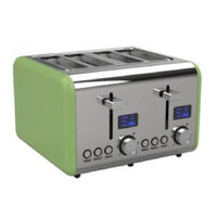 HKM-717139 4-Slice Electric Toaster with LED Countdown Display and Removable Crumb Tray