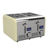 HKM-717139 4-Slice Electric Toaster with LED Countdown Display and Removable Crumb Tray